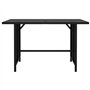 vidaXL Table à Dîner de Jardin Table de Salle à Manger de Patio Table d'Extérieur Meuble de Terrasse Noir 110x70x65 cm Résine Tr