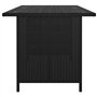 vidaXL Table à Dîner de Jardin Table de Salle à Manger de Patio Table d'Extérieur Meuble de Terrasse Noir 110x70x65 cm Résine Tr