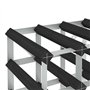 vidaXL Casier à Bouteilles pour 42 Bouteilles Range Bouteilles Stockage de Vins Porte-Bouteille Meuble à Vin Intérieur Noir Bois