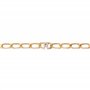 PDPaola Lettre A Bracelet maille gourmette lettre or (19, R), Onesize, Argent sterling, Oxyde de zirconium
