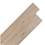 vidaXL Planche de Plancher Planche de Sol Revêtement de Sol Salon Salle de Séjour Intérieur PVC Autoadhésif 5,21 m² 2 mm Marron 