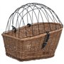 Panier arrière de vélo avec couvercle 55x31x36 cm Saule naturel