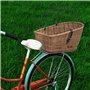 Panier arrière de vélo avec couvercle 55x31x36 cm Saule naturel