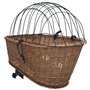 Panier arrière de vélo avec couvercle 55x31x36 cm Saule naturel