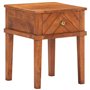 vidaXL Comodino 40x40x50 cm in Legno Massello di Acacia