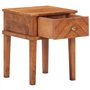 vidaXL Comodino 40x40x50 cm in Legno Massello di Acacia