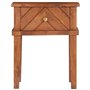 vidaXL Comodino 40x40x50 cm in Legno Massello di Acacia