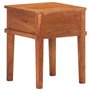 vidaXL Comodino 40x40x50 cm in Legno Massello di Acacia