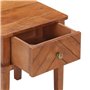 vidaXL Comodino 40x40x50 cm in Legno Massello di Acacia