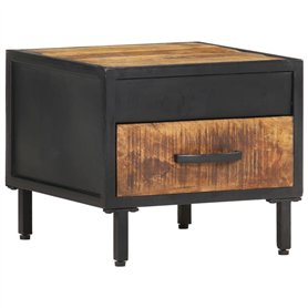 vidaXL Comodino 40x40x35 cm in Legno di Mango Grezzo