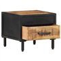 vidaXL Comodino 40x40x35 cm in Legno di Mango Grezzo