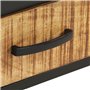 vidaXL Comodino 40x40x35 cm in Legno di Mango Grezzo