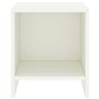Comodino Bianco 35x30x40 cm in Legno Massello di Pino