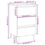 vidaXL Comodino con Gambe in Metallo Nero 40x35x69 cm