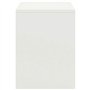 Comodini 2 pz Bianco 35x30x40 cm in Pino Massello
