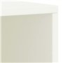 Comodini 2 pz Bianco 35x30x40 cm in Pino Massello