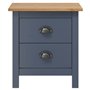 vidaXL Comodini Hill Grigi 2 pz 46x35x49,5 cm in Legno di Pino