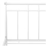 Cadre de lit sans matelas blanc métal 180x200 cm