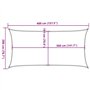 Voile d ombrage 160 g m² Noir 2x4 m PEHD