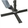 Parasol flottant vidaxl avec toit double 300x300 cm noir