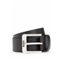 BOSS Hommes Jemio Sz40 Ceinture en cuir de buffle avec boucle logo et garniture argentée