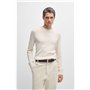 BOSS Hommes Jemio Sz40 Ceinture en cuir de buffle avec boucle logo et garniture argentée