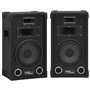 Haut-parleurs scène Hifi passifs professionnels 2 pcs 800W Noir