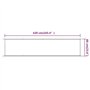 Auvent vertical Terre cuite 60x420 cm Tissu oxford
