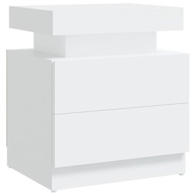 vidaXL Comodino Bianco 45x35x52 cm in Truciolato