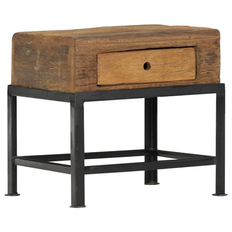 vidaXL Comodino 40x35x40 cm in Legno Massello di Recupero