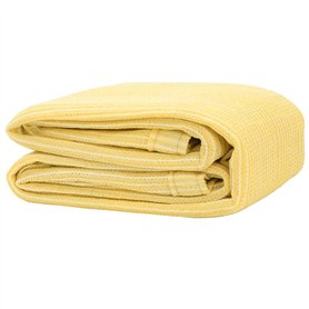 vidaXL Tapis de tente beige 300 x 600 cm – Tapis de camping en polyéthylène haute densité pour tentes, caravanes ou terrasses – 