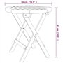 Bussandri Exclusive Table de bistrot en bois massif d'acacia Ø 46 x 47 cm