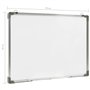 Tableau blanc magnétique effaçable à sec Blanc 70x50 cm Acier