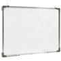 Tableau blanc magnétique effaçable à sec Blanc 70x50 cm Acier
