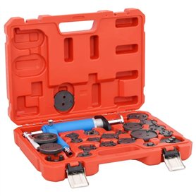 vidaXL Kit d'Outils d'Étrier de Piston de Frein Pneumatique 23 pcs Bricolage de Frein Outils de Voiture Véhicule Outils de Répar