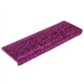 vidaXL Tapis d'Escalier 10 pcs, Moquettes de Marches Antidérapantes, Protections d'Escalier, Décorations Intérieur, 65x21x4 cm V