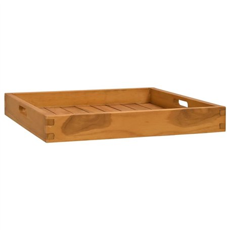 Plateau de service en teck massif 50x50 cm