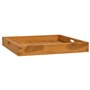 Plateau de service en teck massif 50x50 cm
