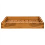 Plateau de service en teck massif 50x50 cm