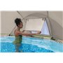 Piscine hors sol ronde Steel Pro Max™ 396 x 107 cm, filtre à cartouche, bâche, auvent, échelle, Beige