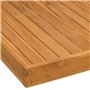 vidaXL Plateau de service en bois de teck massif – Grande taille de 70,1 x 70,1 cm, finition poncée fine, durable et durable, av