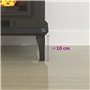 vidaXL Plaque de Verre pour Cheminée Hexagonale Revêtement de Sol Plancher Plaque de Base de Foyer Protection Contre Etincelles 