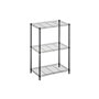 Kipit Étagère 56 x 35 x 80 cm Noir Métal Plastique