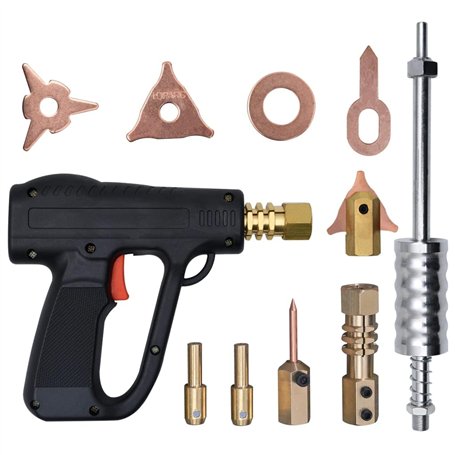 vidaXL Kit de Soudeur d'Extracteur de Bosses 20 pcs Outils de Réparation Automobile Marteau à Inertie Carrosserie de Voiture Véh