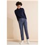 STREET ONE Chino Belt Flap HW Short, Original Blue, 36W x 30L Femme
