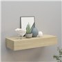 vidaXL viaXL Étagère murale avec tiroir 60 x 23,5 x 10 cm MDF chêne