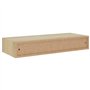 vidaXL viaXL Étagère murale avec tiroir 60 x 23,5 x 10 cm MDF chêne