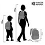 Naruto Kid-Petit Sac à Dos HS Fan, Gris, 25 x 35 cm, Capacité 12 L