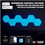 Konix Pack d'éclairage gaming LED Inferno 13,2 x 15,1 cm - Illumination RGBIC - Synchronisation musicale - Compatible Smart Home