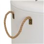 BAKAJI Lot de 3 poufs de Rangement modèle étoile avec étoiles, Repose-Pieds Forme Ronde, Design Moderne, Tabouret Rond avec Couv